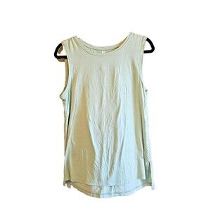 Core 10 Women's mint green Tank Top Large  Sleeveless Stretch Modal Cotton Blend